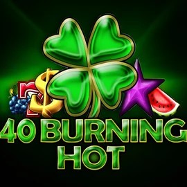 40 Burning Hot slot logo by Amusnet Interactive at PlayJango Casino40 Burning Hot