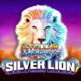Stellar Jackpots with Silver Lion slot logo by Lightning Box Game at PlayJango Casino